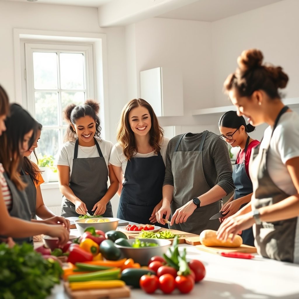 Hands-on cooking class