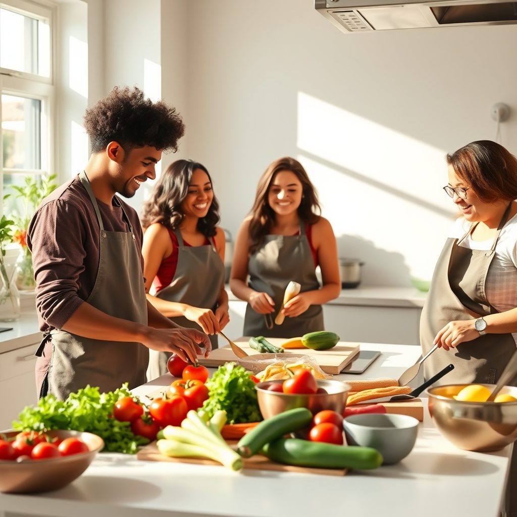 Cooking class at Cook School