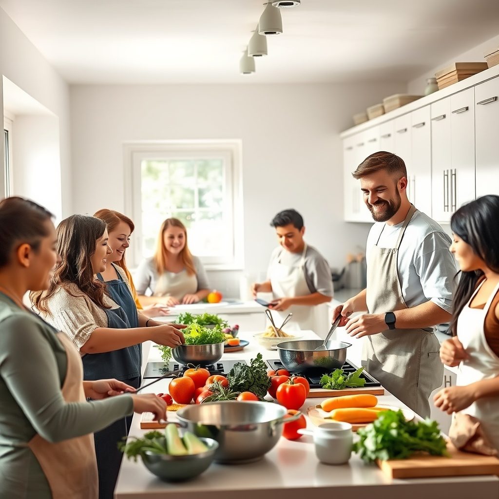 Cooking class at Cook School